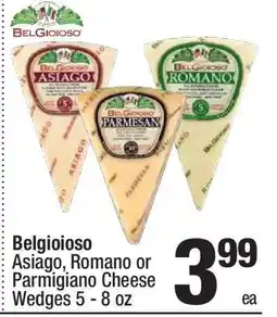 Super King Markets Belgioioso Asiago, Romano or Parmigiano Cheese Wedges offer