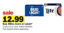 Meijer Bud, Miller, Coors or Labatt offer
