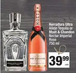 Super King Markets Herradura Ultra Añejo Tequila or Moet & Chandon Nectar Imperial Rose offer