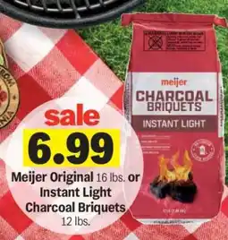 Meijer Meijer Original or Instant Light Charcoal Briquets offer