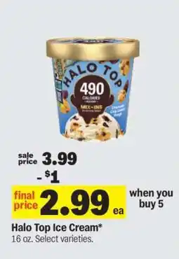 Meijer Halo Top Ice Cream offer