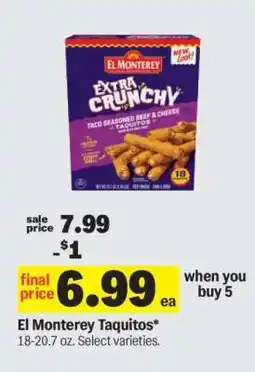 Meijer El Monterey Taquitos offer