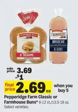 Meijer Pepperidge Farm Classic or Farmhouse Buns offer
