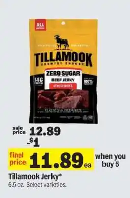 Meijer Tillamook Jerky offer