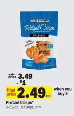 Meijer Pretzel Crisps offer