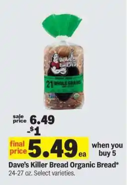 Meijer Dave's Killer Bread Organic Bread offer