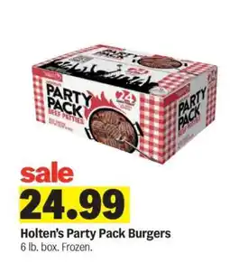 Meijer Holten's Party Pack Burgers offer