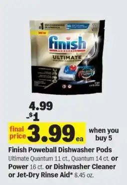 Meijer Finish Powerball Dishwasher Pods offer