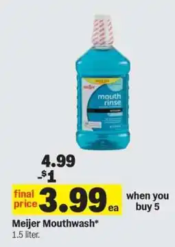 Meijer Meijer Mouthwash offer