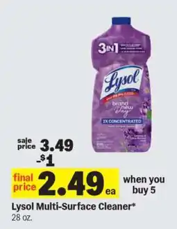 Meijer Lysol Multi-Surface Cleaner offer