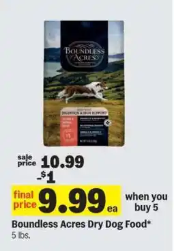 Meijer Boundless Acres Dry Dog Food offer