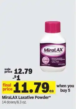 Meijer MiraLAX Laxative Powder offer