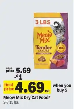 Meijer Meow Mix Dry Cat Food offer