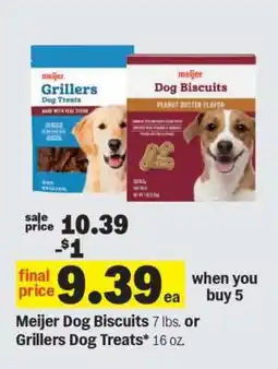 Meijer Meijer Dog Biscuits or Grillers Dog Treats offer