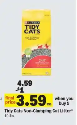 Meijer Tidy Cats Non-Clumping Cat Litter offer