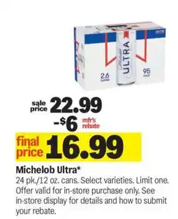 Meijer Michelob Ultra offer