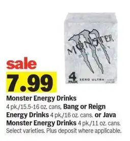 Meijer Monster Energy Drinks offer