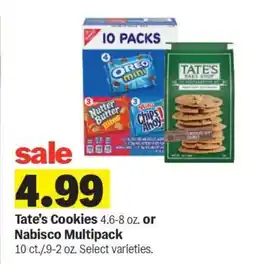 Meijer Tate’s Cookies or Nabisco Multipack offer