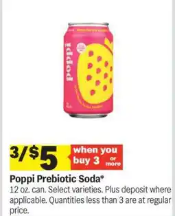 Meijer Poppi Prebiotic Soda offer