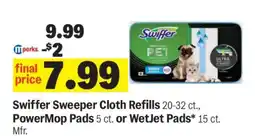 Meijer Swiffer Sweeper Cloth Refills offer