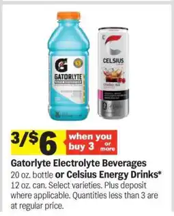 Meijer Gatorlyte Electrolyte Beverages or Celsius Energy Drinks offer