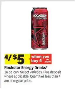 Meijer Rockstar Energy Drinks offer