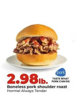 Hy-Vee Boneless pork shoulder roast offer