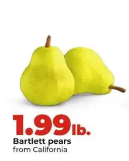 Hy-Vee Bartlett Pears offer