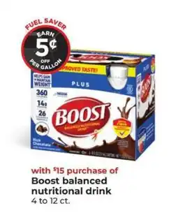 Hy-Vee Boost balanced nutritional drink offer
