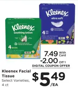 Kroger Kleenex facial tissue offer