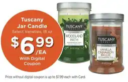 Kroger Tuscany jar candle offer