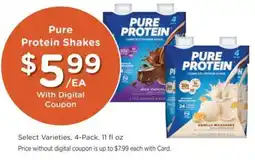 Kroger Pure Protein Shakes offer