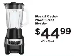 Kroger Black & Decker Power Crush Blender offer