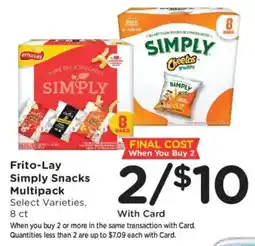 Kroger Frito-Lay Simply Snacks Multipack offer