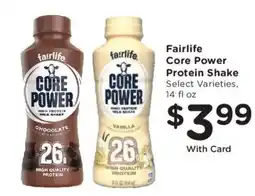 Kroger Fairlife core power protein shake offer