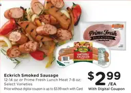Kroger Eckrich Smoked Sausage offer