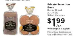 Kroger Private Selection Buns offer