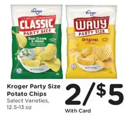 Kroger Kroger party size potato chips offer