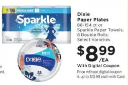 Kroger Dixie paper plates offer