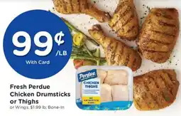 Kroger Fresh Perdue Chicken Drumsticks or Thighs offer
