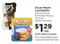 Kroger Oscar Mayer Lunchables offer