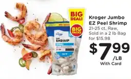 Kroger Kroger jumbo ez peel shrimp offer