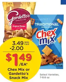 Kroger Chex Mix or Gardetto's Snack Mix offer