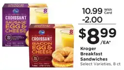 Kroger Kroger breakfast sandwiches offer