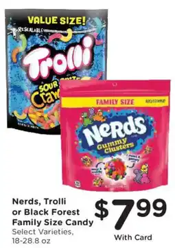 Kroger Nerds, Trolli or Black Forest Family Size Candy offer