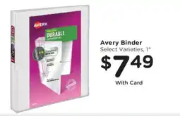 Kroger Avery binder offer
