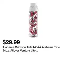 Belk Alabama Crimson Tide NCAA Alabama Tide 24oz. Allover Venture Lite Water Bottle offer