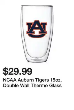 Belk NCAA Auburn Tigers 15oz. Double Wall Thermo Glass offer