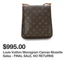 Belk Louis Vuitton Monogram Canvas Musette Salsa - FINAL SALE, NO RETURNS offer