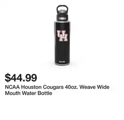 Belk NCAA Houston Cougars 40oz. Weave Wide Mouth Water Bottle offer
